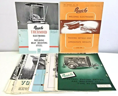 Lotto lavoro vintage quasi ad arco brochure elettrodi Bilston Staffordshire x15 - Immagine 1 di 4