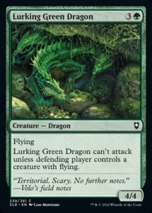4x Drago Verde in agguato - *FOIL* NM - CML: Battaglia per Baldur's Gate - Foto 1 di 1