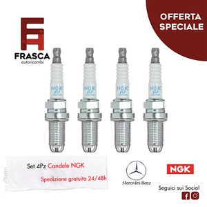 Candele 4 Pezzi NGK Mercedes Benz CLK 230 Kompressor 193 CV 200 Kompressor 192 C - Imagen 1 de 4