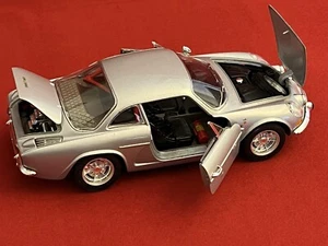 Burago Alpine A110 1600 Renault Diecast 1/16 Scale Car - Silver - Made in Italy - Picture 1 of 24