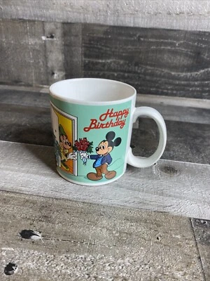Walt Disney Tazas Aplausos Mickey Minnie Mouse Feliz Cumpleaños Café Taza de Té Taza Foto 1 de 4