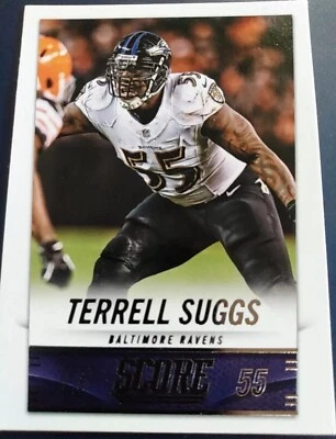 2014 Score Football Terrell Suggs #22 - Baltimore Ravens - Image 1 of 4