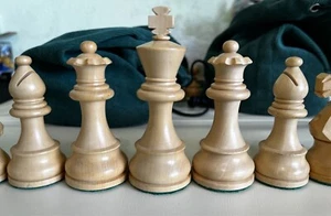 The Chess Store French Lardy Staunton Chess Pieces 3.75" King - Picture 1 of 15