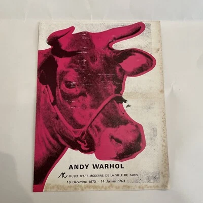 Andy Warhol Musee d’Art Moderne Catalog 1970 exhibition Pop Art Cow - Image 1 of 4