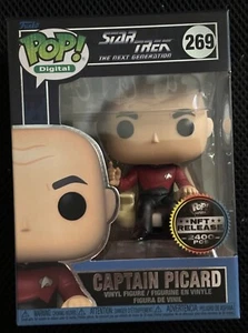 Funko POP! Digital The Next Generation Captain Picard #269 LE 2400 & Protector - Picture 1 of 6