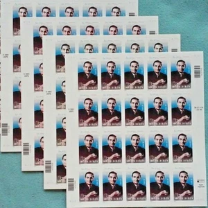 Four Sheets x 20 = 80 of Songwriter IRVING BERLIN 37¢ US Postage Stamps. Sc 3669 - Picture 1 of 4