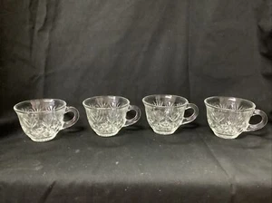 Vtg. Heritage Punch/Snack Cups by Hazel-Atlas, Set of 4, 2.5" T x 4" W - Picture 1 of 12