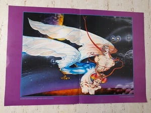 Poster Stampa FLYING ANTHROPOHOMES disegno di Guido Daniele 1981 Del Drago - Picture 1 of 1