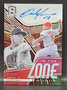 2021 Spectra Carlos Martinez In The Zone Auto/Autograph Card #ed 05/15 - Picture 1 of 3