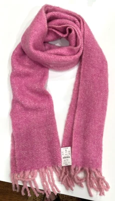 J CREW NUEVO CON ETIQUETAS Bufanda Rosa Espiga Cálida y Acogedora Venta al por menor $59.50 Foto 1 de 4