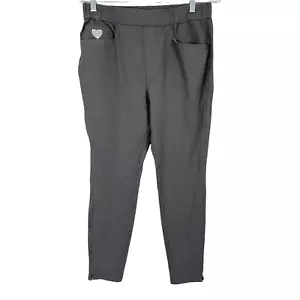 Quacker Factory Dream Jeannes Tall Pull-On Leggings with Pockets Grey XST Size - Picture 1 of 2
