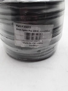 Taylor 35072 100 ft roll 8mm BLACK silicone SPIRO PRO SPARK PLUG WIRE - Picture 1 of 2