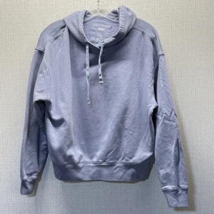 Girlfriend Collective Organic Cotton Blue Boxy Pullover Long Sleeve Hoodie Small - Picture 1 of 4