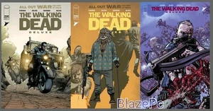 Walking Dead Deluxe #123 Cover A B C Variant Set Opzioni Immagine 2025 quasi nuovo - Foto 1 di 5