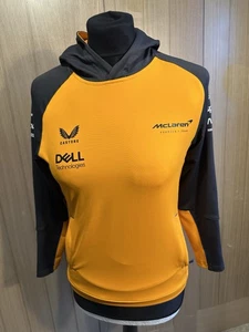 Sudadera con capucha McLaren naranja y negra Castor Junior mediana para niños - Imagen 1 de 9
