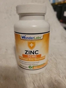 Wonderlabs Chelated Zinc Gluconate 300 Tabs. Exp.1/26 Free Ship - Picture 1 of 4