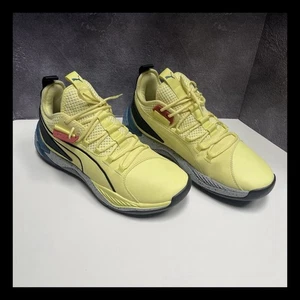 PUMA Yellow Black Blue Athletic Sneakers Men’s Size 11 Running Training Shoes - Picture 1 of 10