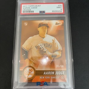2017 Topps Bunt Orange/50 Aaron Judge New York Yankees Rookie RC PSA 9 ¡¡Como nuevo!!! - Imagen 1 de 2