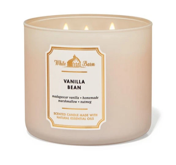 Bath & Body Works White Barn 3-wick Candle In Vanilla Bean - Image 1 of 1