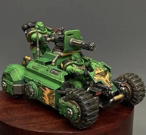 ⚡️ PRO-Painted INVADER ATV WARHAMMER 40K - Outrider Bike Support +FREE Mud FX - Picture 1 of 7
