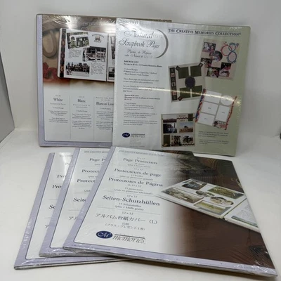 NEW Creative Memories 12x12 Page Protectors and Pages SEALED Lot of 5 - Photo 1/3