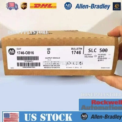 New Sealed AB 1746-OB16 SER D CAT /D SLC 500 PLC Output Module 1746OB16 - Image 1 of 2