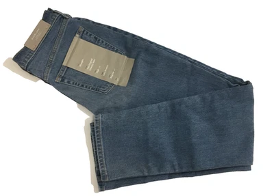 Everlane 牛仔裤女式原装 Cheeky Jean 高腰直筒蓝色 27x28 — 第 1/4 张图片