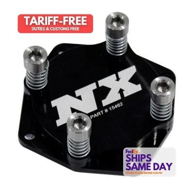 Nitrous Express 15462, One Black Aluminum Nitrous Universal Burst Plate Performa - Image 1 of 4