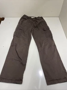 Pacsun Herren Baggy Cargo Hose Größe Small Braun Kordelzug Baumwolle Elasthan - Bild 1 von 15