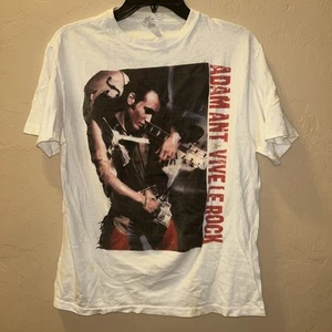 Vintage Adam Ant 1985 Vive Le Rock World Tour T-shirt Size L Made In The USA - Picture 1 of 24