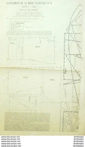 La Mode illustree 1888 # 37 & son Patron with Pattern - Picture 1 of 4