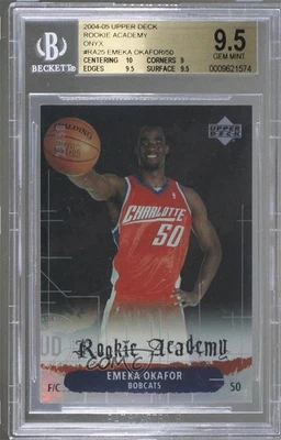 2004 Upper Deck Rookie Academy Onyx /50 Emeka Okafor #RA25 BGS 9.5 GEM MINT RC - Image 1 of 2