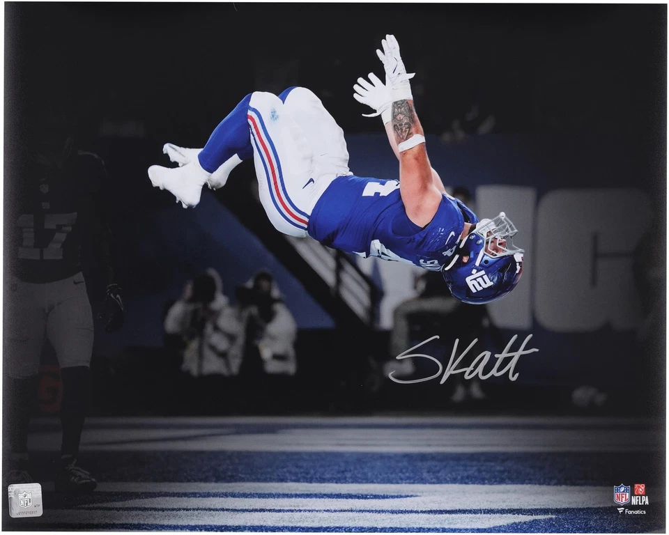 Autographed Cam Skattebo New York Giants 16x20 Photo Item#14313139 COA - Image 1 of 1