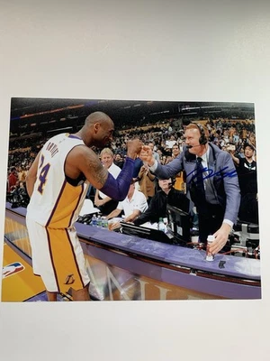 Foto 8x10 firmada por Brian Scalabrine autografiada Los Angeles Lakers Kobe Bryant Foto 1 de 2