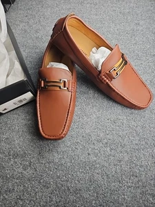 Scarpe eleganti mocassino Bruno Marc uomo HUGH-01 marrone taglia 12 nuove mai indossate - Foto 1 di 12