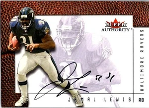 2001 Fleer Authority #NNO Jamal Lewis Autographs Ravens IC41 - Picture 1 of 2
