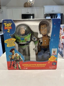 Figuras de acción Toy Story 2 Buzz Woody Interactive Buddies Talking nuevas en caja - Imagen 1 de 6