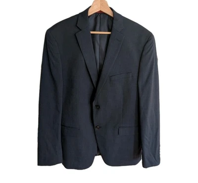 Alfani Slim Fit темно-синий мужской 42R костюм Blazer куртка брюки 32 x 30 HOCO свадьбы - Изображение 1 из 4