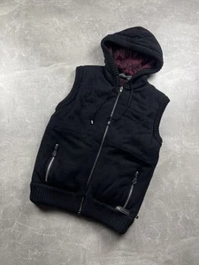Philipp Plein 2014 Wollstrickweste mit Kapuze schwarz Größe XL Made in Italy - Bild 1 von 16