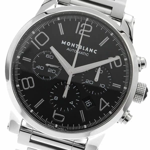 OROLOGIO MONTBLANC 7069 TIMEWALKER CRONOGRAFO DATA AUTOMATICO QUADRANTE NERO UOMO 43MM - Foto 1 di 6