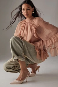 Faith Beige Court Shoes Womens Daywear Heels - Picture 1 of 4