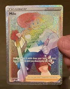 Pokemon TCG Milo 201/192 Rebel Clash Secret Rainbow Rare NM/M - Picture 1 of 3