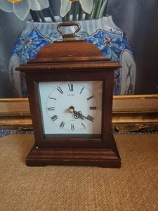 Vintage Seiko WOOD MANTLE CLOCK GOOD CONDITION WORKS GOOD  - Picture 1 of 18