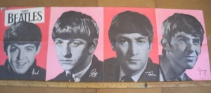 Vintage The Beatles Memorabilia Poster Dell Original 25 Cent Promo Fold-up 1960s - Picture 1 of 15