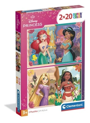 Clementoni - Puzzle per Bambini 2x20 Pezzi Supercolor, per Bambini 3+ Anni, YRck - Immagine 1 di 2