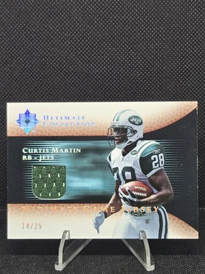 Curtis Martin 2005 Upper Deck Ultimate Collection Game-Used Jersey SSP #/25 - Image 1 of 3