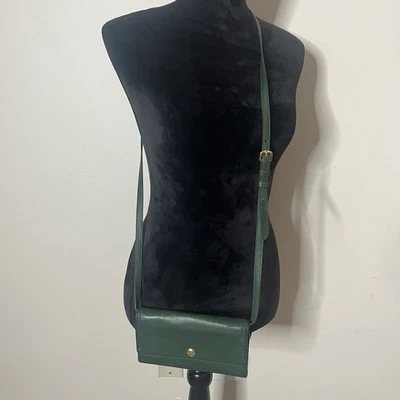 Women’s Cole Haan Small Green Leather Adjustable Strap Shoulder Crossbody Bag - Image 1 of 4