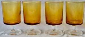 4 Cavalier Amber by Cristal D'arques -Durand Wine Glass 150ml - Picture 1 of 1