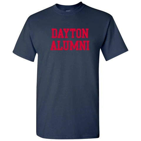 Dayton Flyers Basic Block Alumni Collegiate T Shirt - Navy Cover