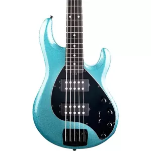 Earnie Ball Music Man Sting Ray5 Special HH Electric Bass (Aqua Sparkle) - Picture 1 of 4